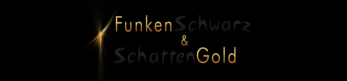 Funken Schwarz & Schatten Gold